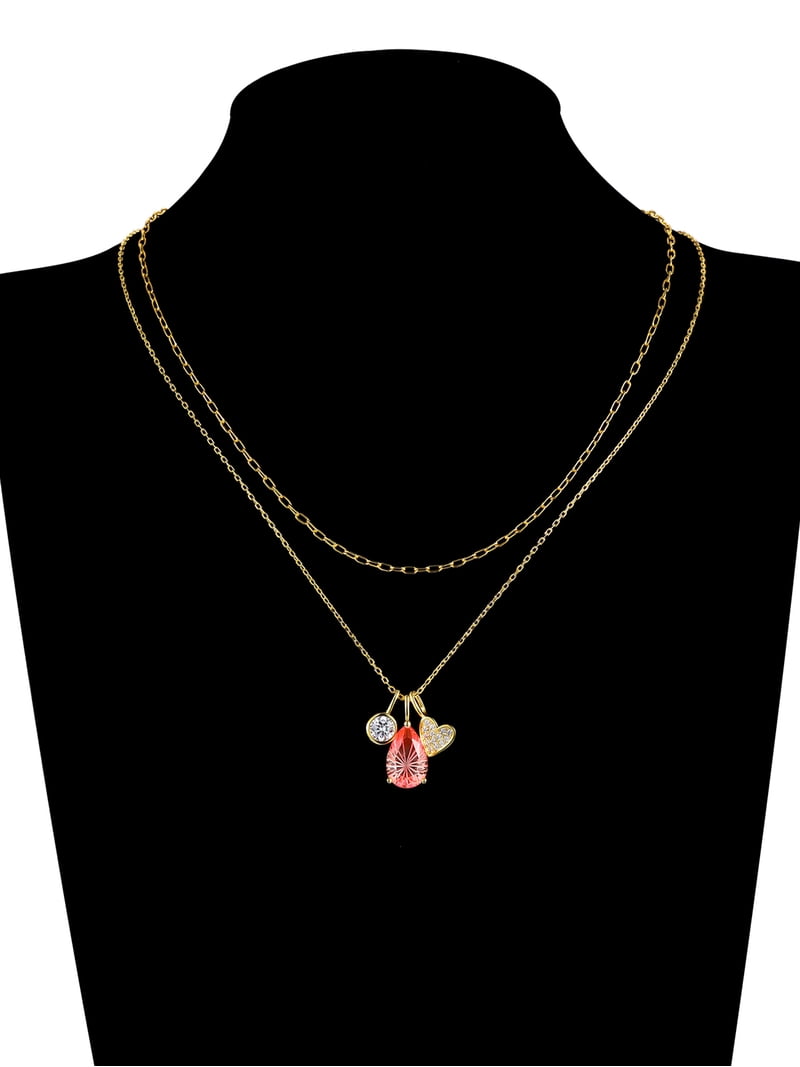 Believe by Brilliance Crystal and Cubic Zirconia Teardrop Necklace