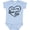 AE-Light Blue, variant on I Love My Oma and Opa in Black Chalk Heart Boys or Girls Baby Bodysuit