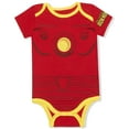 thumbnail image 3 of Avengers Short Sleeve Onesie with Cap, Captain America, Hulk, Thor, Spiderman, Ironman Bodysuit, Baby Costume Romper Set, 3 of 4