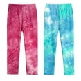 thumbnail image 4 of LOVEBAY Girls Leggings Soft Leggings Comfortable Pants Tie-dye Leggings Basic Stretch Pants Footless Stocking Pant, Size 8-9 Years, 4 of 6