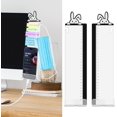 thumbnail image 5 of Office Desk Accessories 2pcs Multifunction Computer Monitor Memo Board - Transparent Computer Side Panel Memo Creative Monitor Side Panel with Phone Holder Suitable for Office Home Desktop, 5 of 13