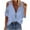 Blue#1, variant on Summer Womens Zipper V Neck Tunic Tshirt Batwing Short Sleeve Casual Loose Fit Fashion Oversized Blouses Tops Shirts