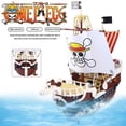 thumbnail image 3 of Anime One Piece Going Merry Pirates Ship Block Set DIY 1048pcs Luffy Boat Model Building Brick Toy For Kids Q0723, 3 of 6