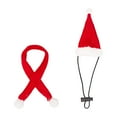 thumbnail image 3 of Bearded Dragon Santa Hat and Scarf Christmas Costume for Lizards Reptile, Ferret Xmas Hat with Adjustable Elastic Chin Strap 2Pcs, 3 of 7