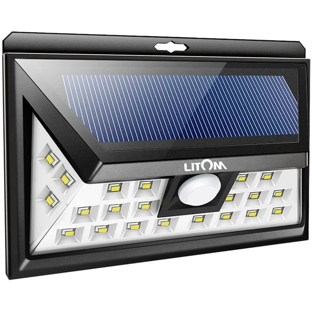 Solar Sensor Lights, Super Brightness, IP65 Waterproof, for Home Security, Front Door, Garage, Deck, Cool White - Walmart.com