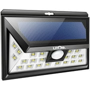 Litom Solar Lights Outdoor, Motion Sensor Light with 270° Wide Angle, IP65 Waterproof Ideal for Front Door, Yard, Garage, Deck, 1 Pcs