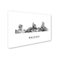 thumbnail image 2 of Trademark Fine Art 'Raleigh North Carolina Skyline WB-BW' Canvas Art by Marlene Watson, 2 of 3