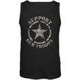 thumbnail image 1 of Support Our Troops Camo Star Black Adult Tank Top, 1 of 1