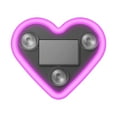 thumbnail image 1 of BotaniNest Solar Powered Heart Shaped Window LED Atmosphere Light Auto On Off Ambient Glow For Vehicle 1pc, 1 of 3