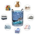 thumbnail image 6 of Daiia Lighthouse in Havana Round Laundry Basket with Handles Thickened Waterproof Circular hamper,Dirty Clothes Storage Basket for Bedroom,Bathroom,College Dorm-Medium, 6 of 8