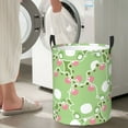 thumbnail image 6 of Uemuo Cute Frog2 Pattern Circular Laundry Hamper Basket with handles,Collapsible laundry basket,Large capacity laundry hamper,Laundry Organizer-, 6 of 8