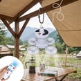 thumbnail image 6 of Dalxymotic Portable Solar Camping Fan Light, Outdoor Camping Solar Fan Light, Portable Solar Charging Fan with Remote, Outdoor Camping Fan for Home, Shop, Tent, Patio, Yard, 6 of 7