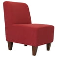 thumbnail image 2 of Fox Hill Trading Penelope Armless Slipper Chair, Marsala Red, 2 of 2