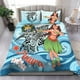 thumbnail image 1 of Juego de cama Nauru - Niñas polinesias con tiburón, 1 of 4