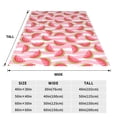 thumbnail image 3 of Bingfone Sweet Watermelon Print Flannel Fleece Blanket Throw Blanket for Bed,Sofa,Couch,Travel,Camping(60"x50" ), 3 of 8