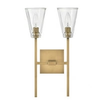 50642HB Hinkley Lighting Auden - 2 Light Bath Vanity In Traditional and Glam Style-18.25 Inches Tall and 11 Inches Wide-Heritage Brass Finish