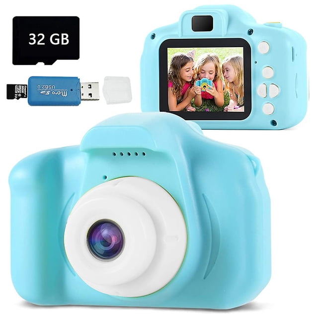 Cámara para niños Cámaras digitales para niños Videocámara Cámara para niños pequeños oso de fresa Hogar