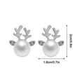 thumbnail image 2 of Fiudx Pendientes Navideños con Diseño de Reno, Encantadores Muñecos de Nieve, Elegantes Papá Noel, Regalos para Fiestas, Regalos para Adolescentes y Mujeres, Hermosa Caja de Regalo Incluida., 2 of 2