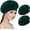 Dark Green, variant on 2 count Satin Hair Bonnet for Women | Elastic and Shower Hair Caps | Satin Bonnet for Sleeping Women, Shower Caps | Double Layers Hair Cap | | 11.8Inches, Black