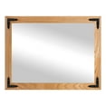 thumbnail image 2 of Rayne Ozark Hardwood Red Oak Mirror Wall Mirror 46"x33" Leaning Floor Mirror Natural With Decorative Corner Brackets, 2 of 4