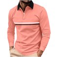 thumbnail image 3 of Asxite Men Plus Size Fall Winter Tops Collared Long Sleeve Solid Breathable Loose Sport Shirts, 3 of 7
