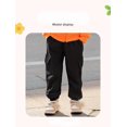 thumbnail image 2 of Bellafa Little Boys Cargo Pants Elastic Waist Casual Cotton Long Jogging Trousers Toddler Kids Jogger Bottoms with Side Pocket 2-7 Years, 2 of 7