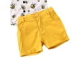 thumbnail image 6 of Douhoow 1-6Y Toddler Boy Bee Print Short Sleeve Tops Shorts Summer Kids Casual Clothes Set, 6 of 6