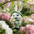 thumbnail image 3 of Tyidzon Easter Bunny Decorations Hanging 2D Flat Acrylic Ornaments, Happy Easter Ornaments for Home Holiday Indoor Party Decor, 3 of 6