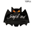 thumbnail image 2 of Hyknon 10 Pcs Halloween Bat Paper Plates, Disposable Bat Dinner Plates, Spooky Halloween Party Table Supplies, Bat Silhouette Cartoon Tableware for Halloween Haunted House Trick-or-Treat 10.8"×8", 2 of 7