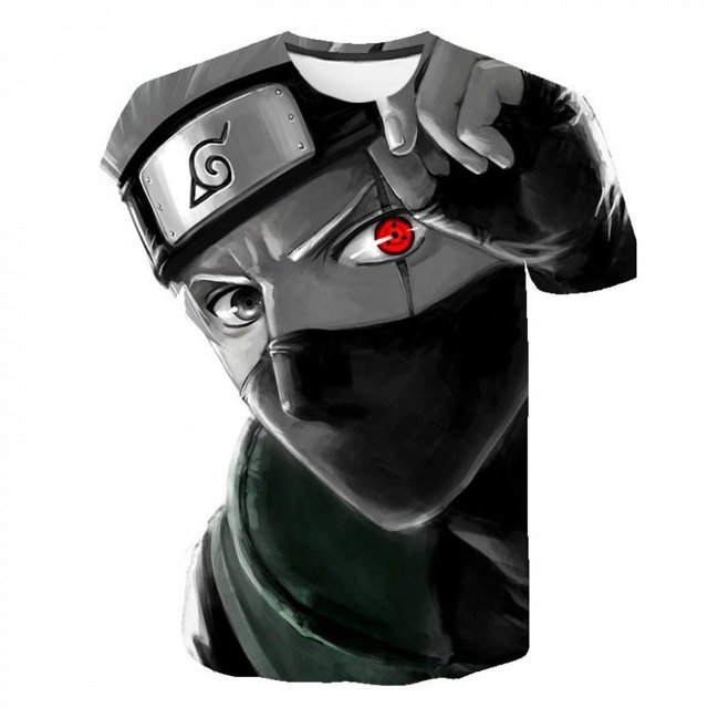 Camisetas de anime para hombres y mujeres, camisetas de Naruto Harajuku de verano Y2k, moda callejera, hip hop, camisetas de gran tamaño, camisetas gráficas, camisetas de manga corta