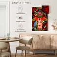 thumbnail image 5 of Elephant Stock Frida A Love Story Wall Art - Vertical Canvas Wall Art - Living Room Wall Decor - People Canvas - Red And Green Decor By Hue And Mi And Sangita - 8" x 12", 5 of 8
