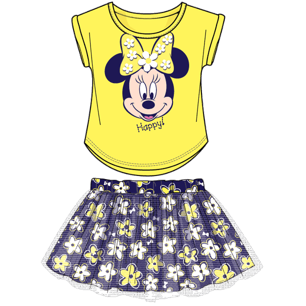 Disney Dinsey Minnie Mouse Toddler Girls Fashion T Shirt And Tulle