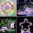 thumbnail image 2 of 50LED 16ft Copper Wire String Lights USB Plug-in Fairy Lights with Remote 8 Modes Lights Waterproof Christmas Tree Home Wedding Decor, Multicolor, 2 of 9