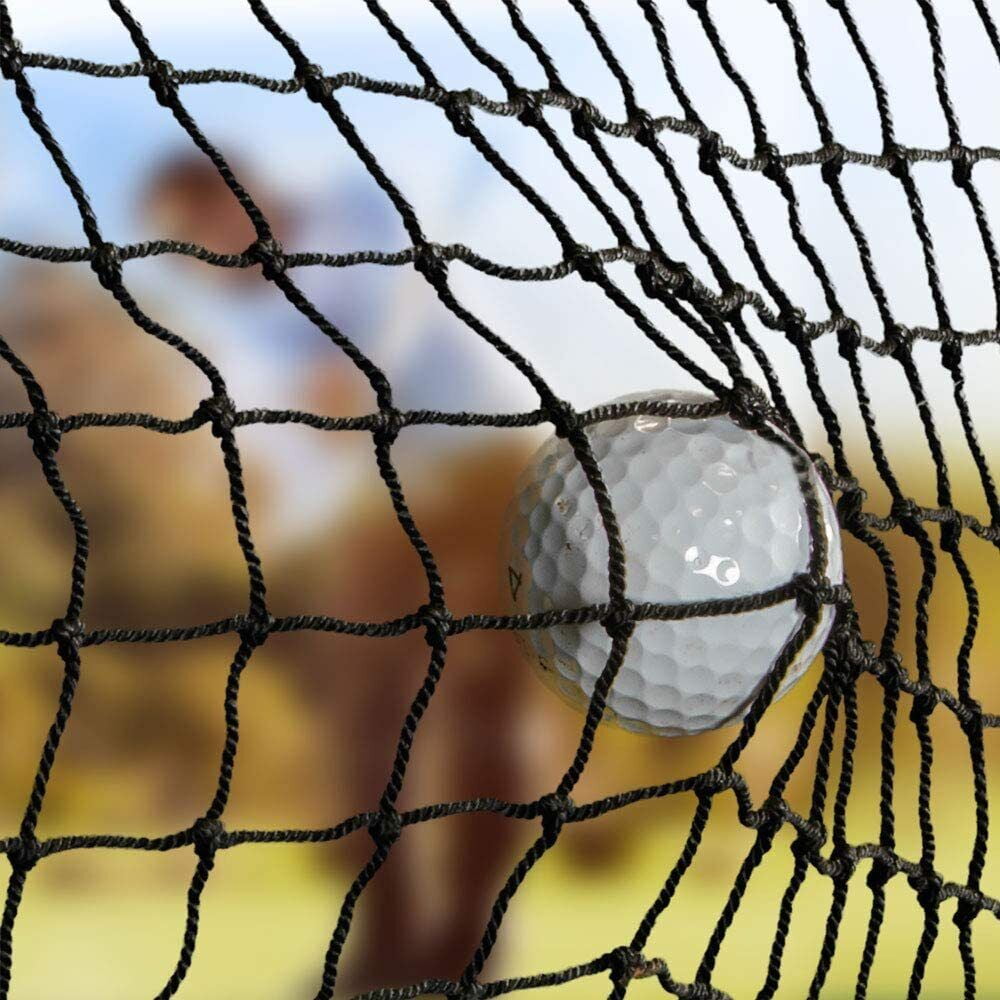 10ft x 10ft Sports Netting Golf Hitting Practice Net Strong 150 LB Tested Nylon Mesh Net 1-Inch Mesh Holes for Golf Baseball Hockey Soccer Lacrosse LAX