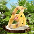 thumbnail image 3 of Serpientes falsas realistas de juguete de plástico, modelo de reptil, decoración, figuras de serpiente amarillo, 3 of 9