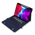 thumbnail image 3 of ELEHOLD Leather Bag Case for iPad  Pro 11" 2022/2021/2020/2018 iPad Air 5/4 10.9" with Card Slots Zipper Storage Kickstand Function Crossbody Shoulder Strap Handstrap Phone Bag Luxury Bag Case,Blue, 3 of 10