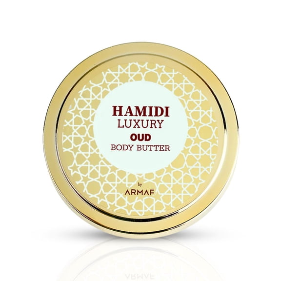 LUXURY OUD BODY BUTTER 250ML (8.4 OZ) By Hamidi | Ultra Moisturizing & Skin-Nourishing | For Men & Women.
