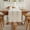 Off-White, variant on 70 "long square Doilies with table flag No folds Table flag Suitable for dressing table coffee table buffet - Off white