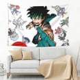 thumbnail image 4 of My Hero Academia Tapestry, Anime Wall Poster Art, Wall Tapestry For Bedroom Living Room Dorm Room, Wall Hanging For Festival Party Events Background Photography Backdrop, 60x40 Inch, 4 of 9