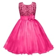 thumbnail image 3 of Ball Gown for Little Girls Toddler Princess Dress Fashion Sleeveless Sparkly Sequin Birthday Prom Outfit Fluffy Summer Dresses Casual Party Tulle Sundress for Kid Mesh Gauze Dress（3-10 Years）, 3 of 7