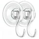 thumbnail image 1 of Ganchos para puerta transparentes con ventosa, paquete de 2, sin orificios, sujeción fuerte para baños y guirnaldas, ganchos con ventosa sin costuras, 1 of 8
