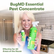 BUGMD Essential Pest Control Concentrate (3 Pack) with Spray Bottle 32 oz, BugMD Cockroach Catcher (1 Pack) and BugMD Bed Bug Trap (1 Pack) Bundle