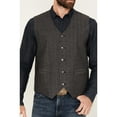 thumbnail image 3 of Moonshine Spirit Men's Herringbone Button-Down Wool Vest Grey   US, 3 of 4