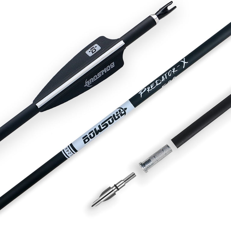 BOWSOUL 30Inch Carbon Arrows for Target Practice Hunting Arrow
