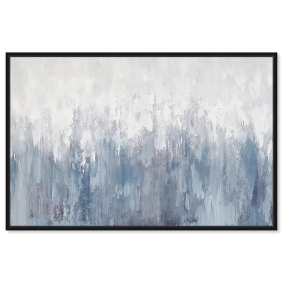 Art Remedy Neutral Abstracts Canvas, 15" x 10", Black Frame, Frosted Glass