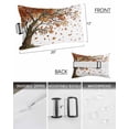 thumbnail image 2 of Autumn Tree Outdoor Head Resting Pillows with Insert Vintage Orange Red Fall Maple Leaf Branch Nature 1 Pack Waterproof Lumbar Pillows with Adjustable Strap for Patio Recliner Beach Chair, 12"x20", 2 of 7