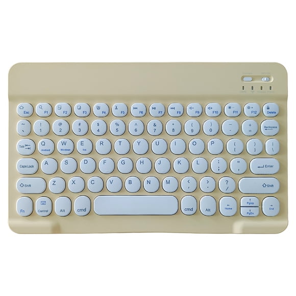 Wireless Bluetooth Keyboard for Tablet PC Smartphone with Color Backlight Round Keys 24.5 cm x 14.8 cm x 0.6 cm