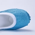 thumbnail image 4 of Blue Girls No Tie Dance Practice Shoes With Soft Soles And Elastic Straps For Young Dancers, 4 of 9