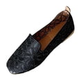 thumbnail image 2 of DIVVce Floral Embroidery Loafer Flats For Women Closed Toe Slip On Breathable Comfortable Casual Footwear, 2 of 8
