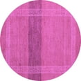 thumbnail image 1 of Ahgly Company Indoor Round Abstract Purple Modern Area Rugs, 5' Round, 1 of 4